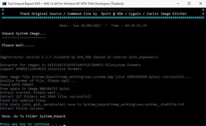 Extract System.img File on Windows