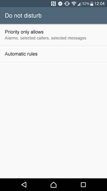 Do not disturb on Android
