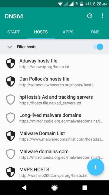 DNS66 block system-wide ads