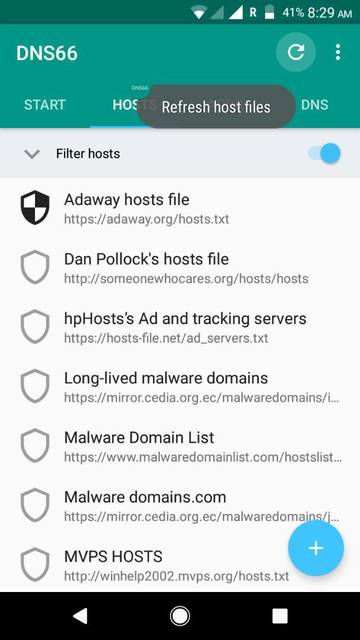 DNS66 block system-wide ads