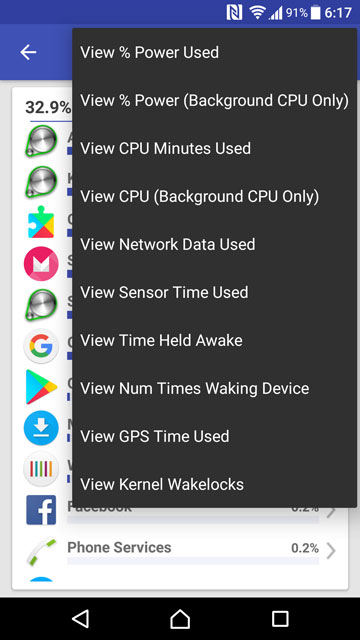 battery usage stats