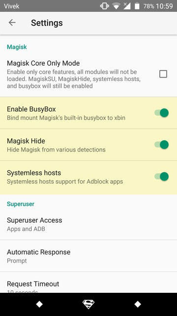 hide root and pass safetynet check