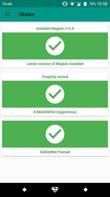 hide root and pass safetynet check