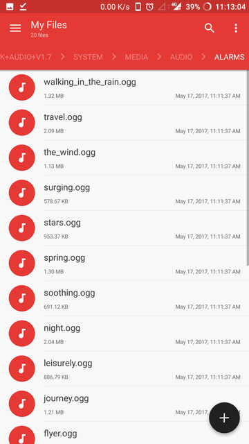 Oxygen OS alarm tones
