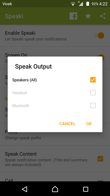 customize notification reading