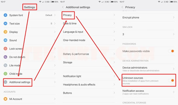 Install Google Play Store on MIUI