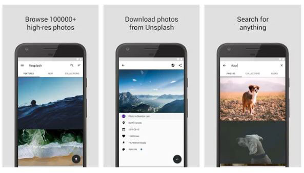Resplash wallpaper app