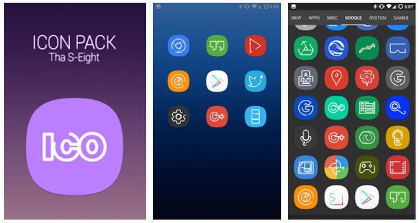 S Eight icons
