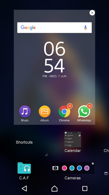 contextual app folder
