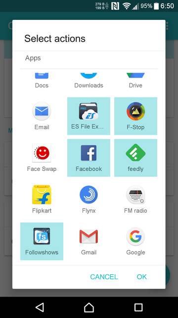contextual app folder