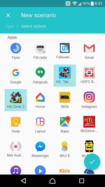 contextual app folder