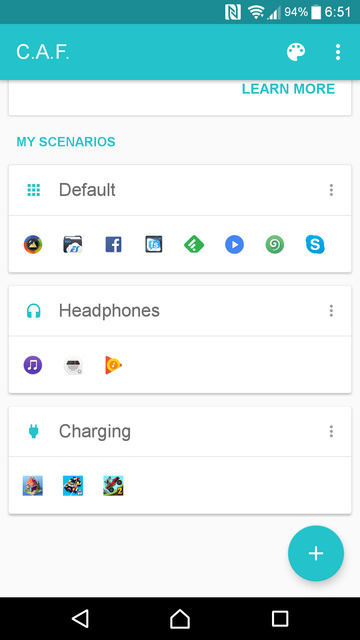 contextual app folder