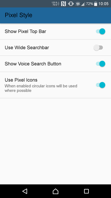 Lawnchair Pixel Launcher Settings