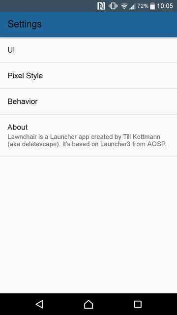 Lawnchair Pixel Launcher Settings