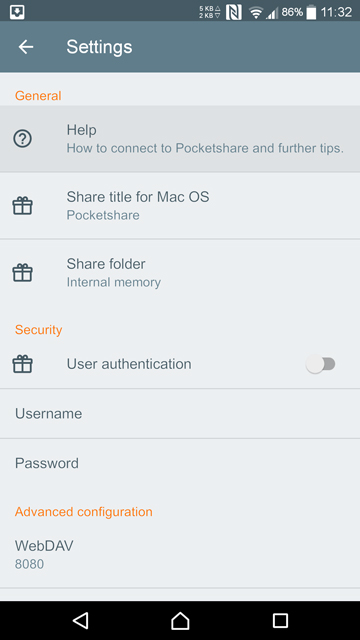 Use Android as wireless flash drive