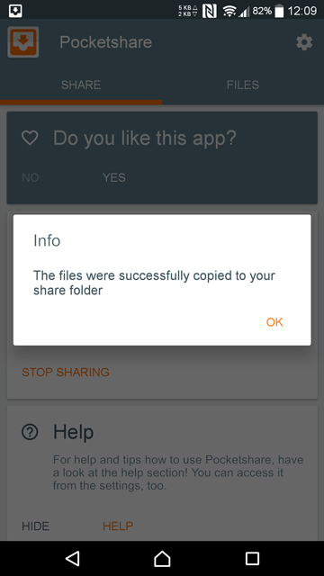 Use Android as wireless flash drive