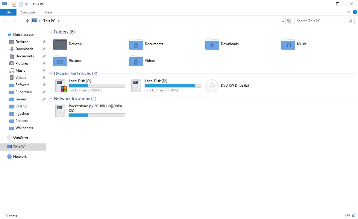 Use Android as wireless flash drive