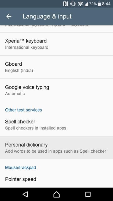 add your own auto-correct suggestions to Android's built-in dictionary