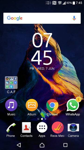 contextual app folder