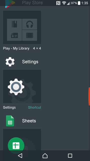 Android shortcuts