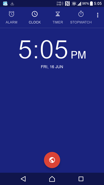 Android O clock