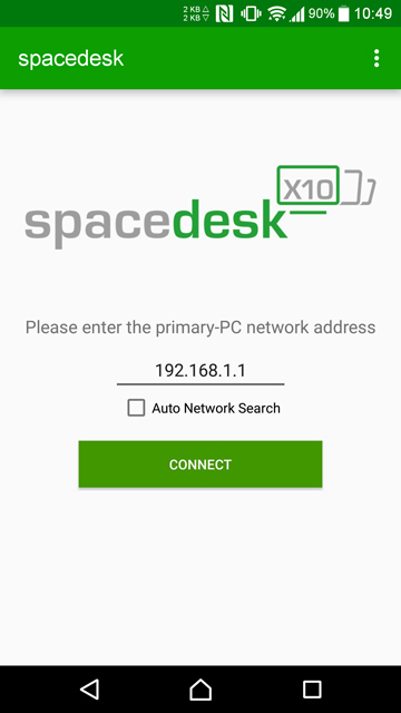 use android as second screen on windows pc with spacedesk