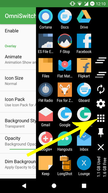 Switch The Recent Apps Screen On Android Nougat With OmniSwitch