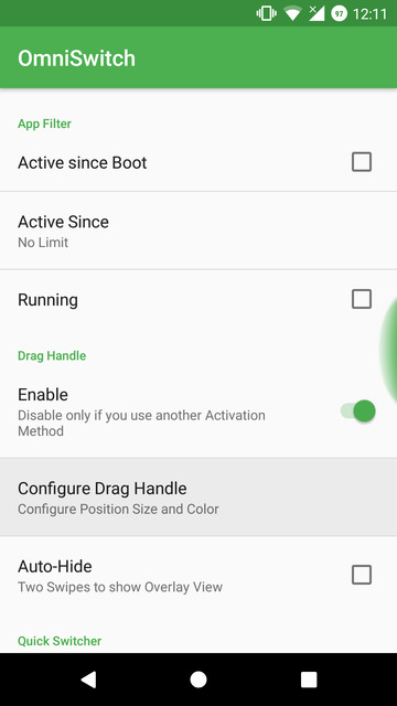 Switch The Recent Apps Screen On Android Nougat With OmniSwitch