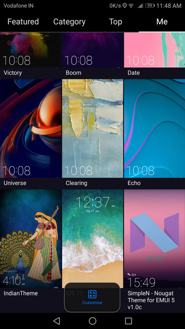 Honor 8 Pro emui 5 theme
