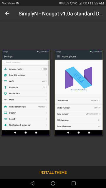 emui nougat theme