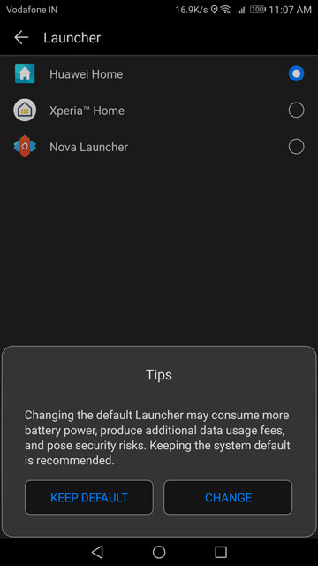 select nova launcher