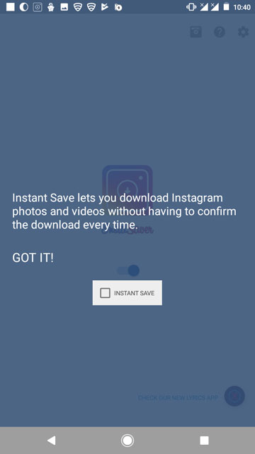 instagram video and photo saving feature