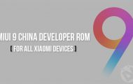 Download MIUI 9 China Developer ROM