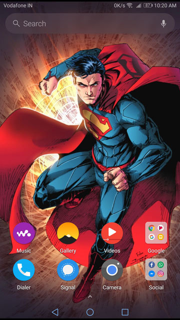 Evie Launcher home