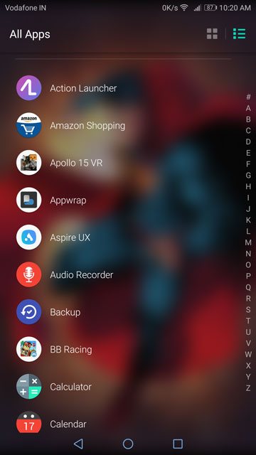 Evie Launcher apps