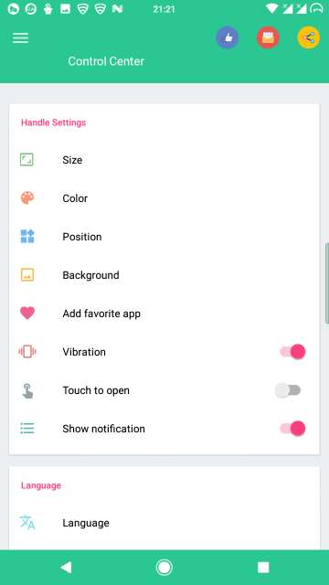 control center app android