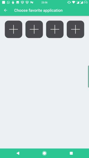 add favorite apps