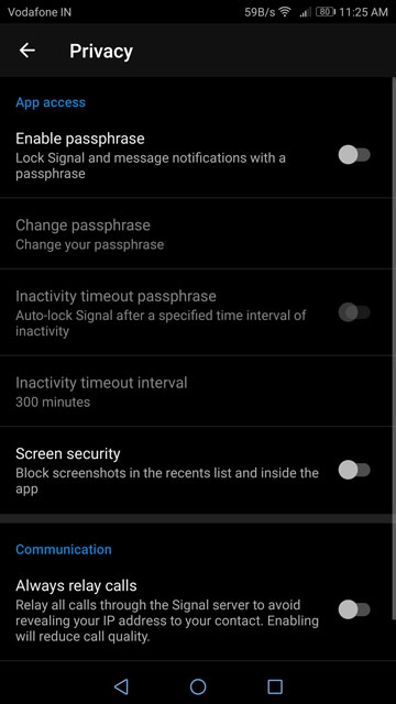 Privacy-focused Android app