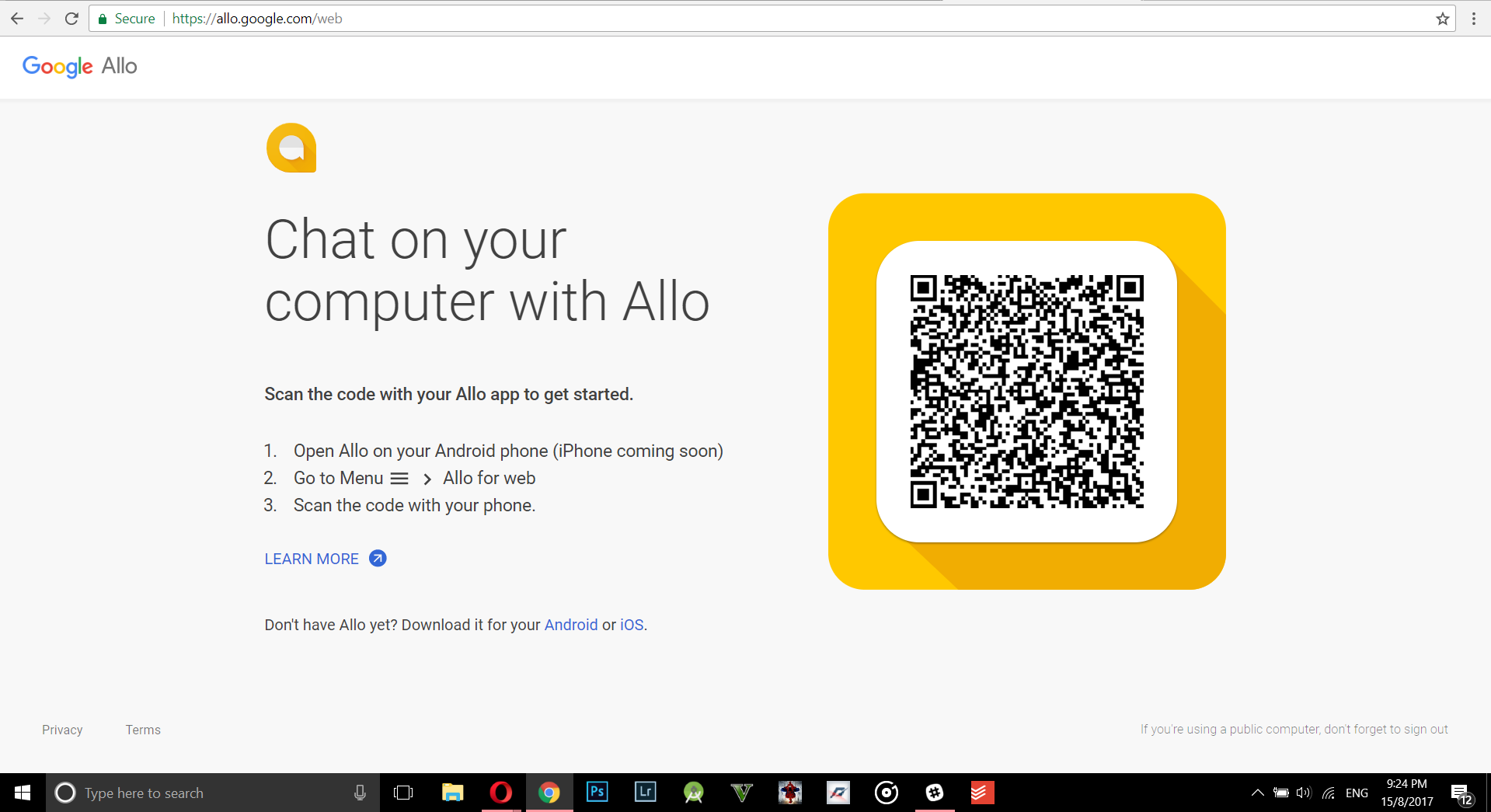Google Allo Web