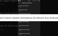 Custom System Animations
