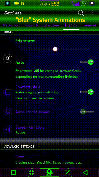 Blur System Animations