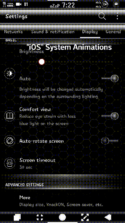 iOS System Animations