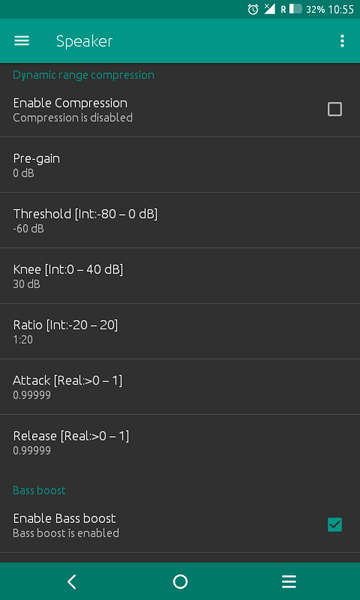 JamesDSP Manager - audio compression