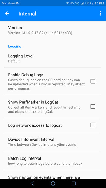 Access Facebook Messenger's Hidden Internal Settings