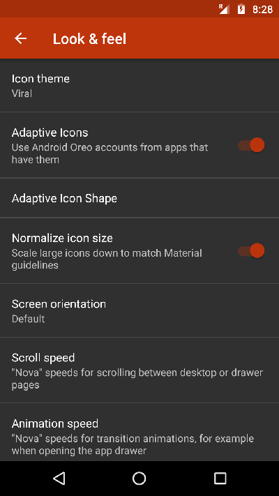 nova icon settings
