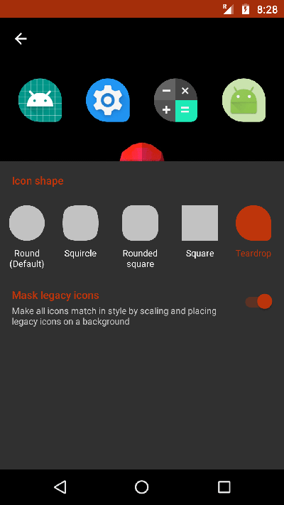 nova icon settings