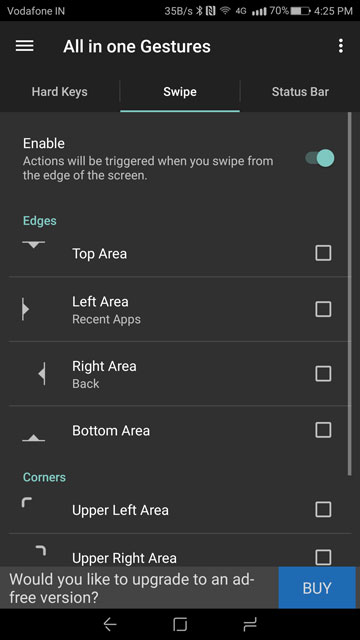 Swipe to Go Home Gesture