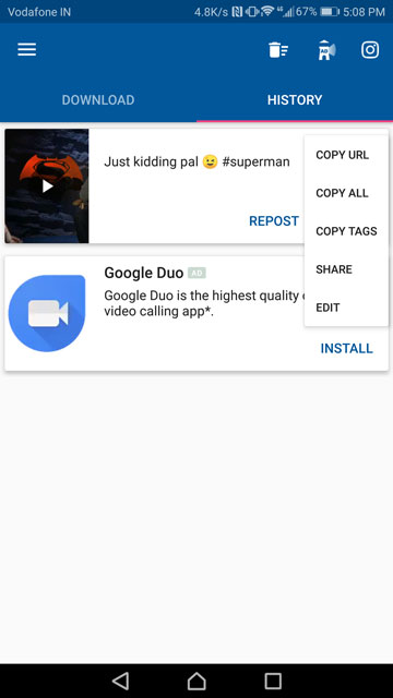 How To Download Videos From Instagram, Facebook And Twitter On Android