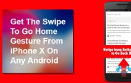 Swipe to Go Home Gesture