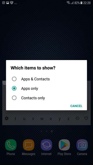 app search preferences